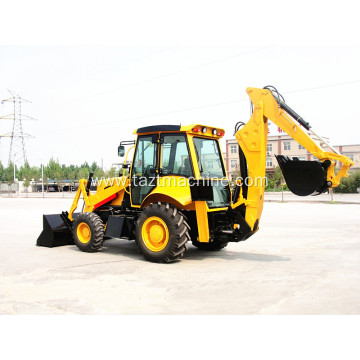 Compact backhoe loader for urban construction